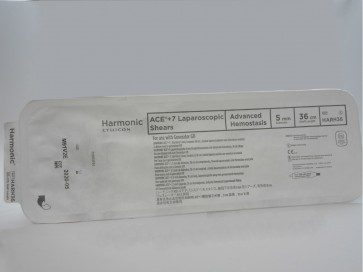 HARH36: Ethicon ACE+7 laparoscopic Shears Advanced Hemostasis 36cm, 5mm, for use with generator G11 (Each)